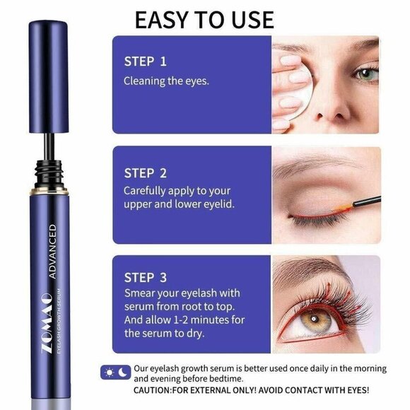 Eyelash Growth Serum Lash Serum Eyebrow Growth Serum Rapid Lash Boost - Picture 6 of 7
